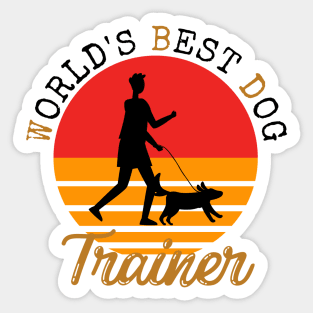 World's Best Dog Trainer Sticker